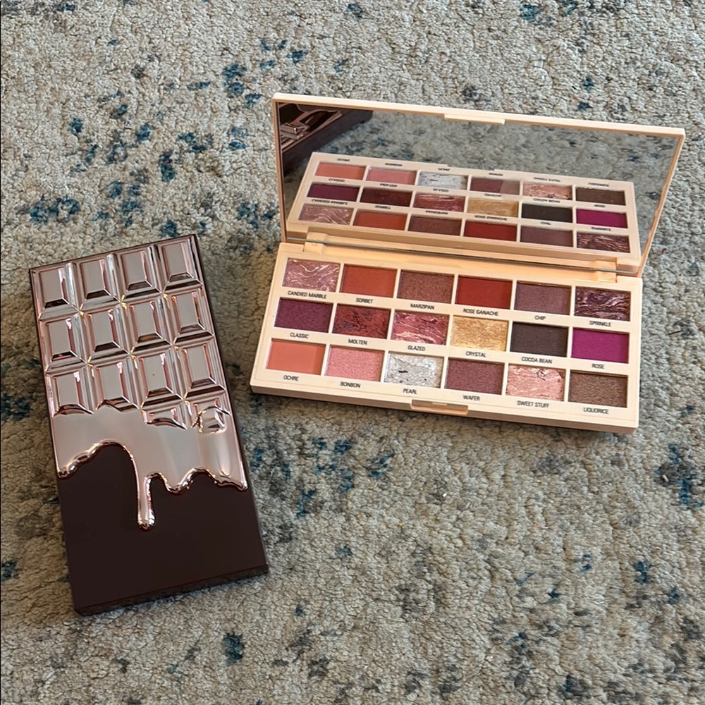 Revolution Beauty London Chocolate Pink and Brown Eyeshadow Palettes 2x
